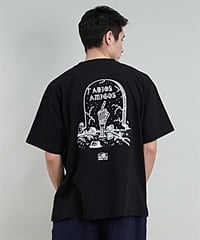 LURKING CLASS ラーキングクラス ST24STM09 メンズ 半袖 Tシャツ バックプリント オーバーサイズ ムラサキスポーツ限定(BLACK-M)