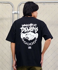 LURKING CLASS ラーキングクラス ST24STM10 メンズ 半袖 Tシャツ バックプリント オーバーサイズ ムラサキスポーツ限定(BLACK-M)