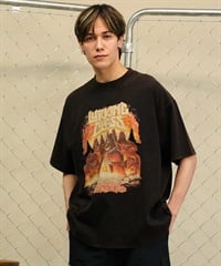 LURKING CLASS ラーキングクラス ST24STM19 半袖 Tシャツ フロント プリント オーバーサイズ(BKACD-M)