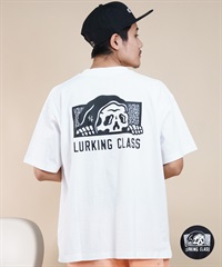【 ムラサキスポーツ限定】LURKING CLASS ラーキングクラス メンズ 半袖 Tシャツ バックプリント レオパード柄 ST24STM15(WHITE-M)