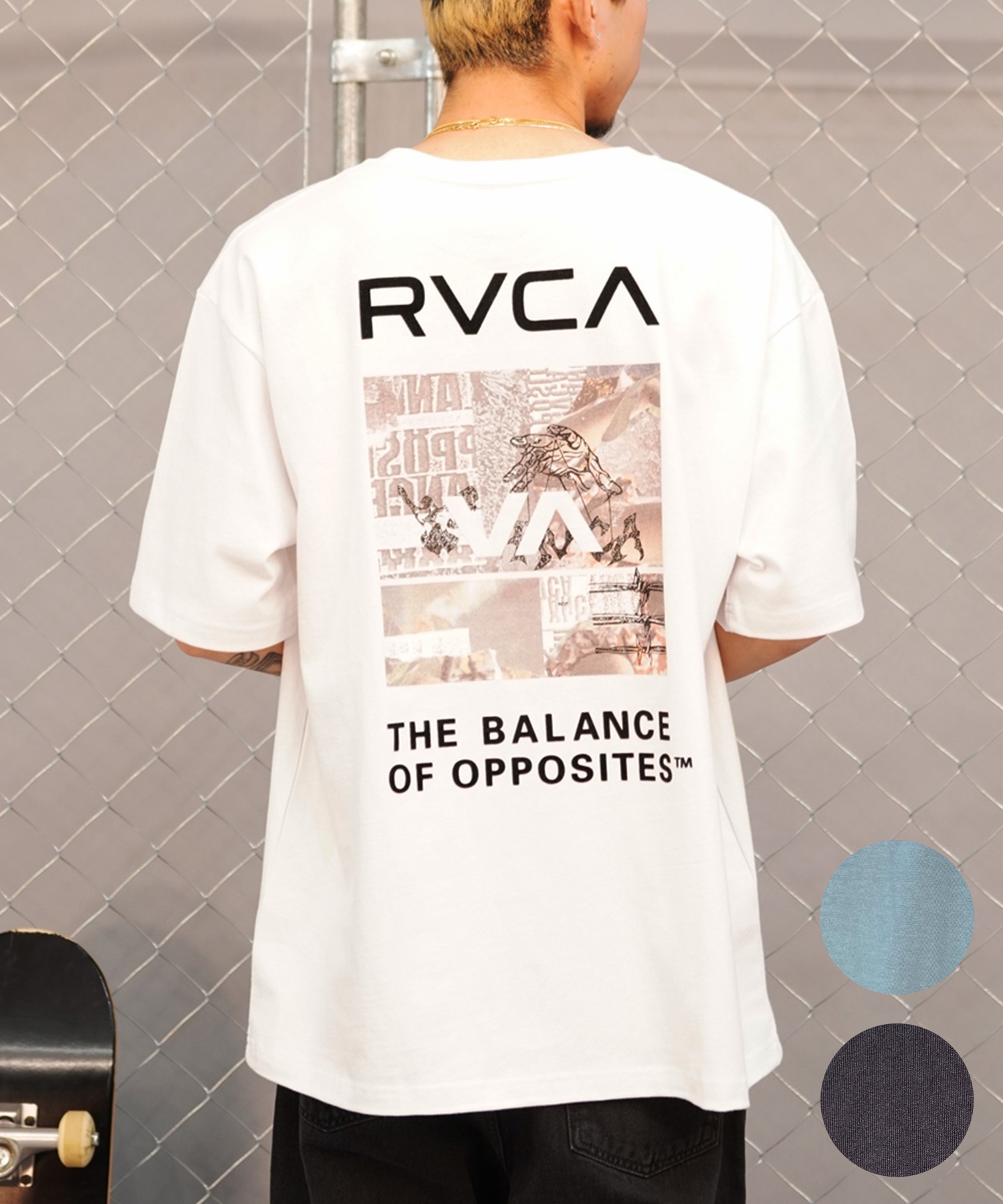 RVCA ルーカ THRASHED BOX RVCA TEE メンズ 半袖 Tシャツ バック