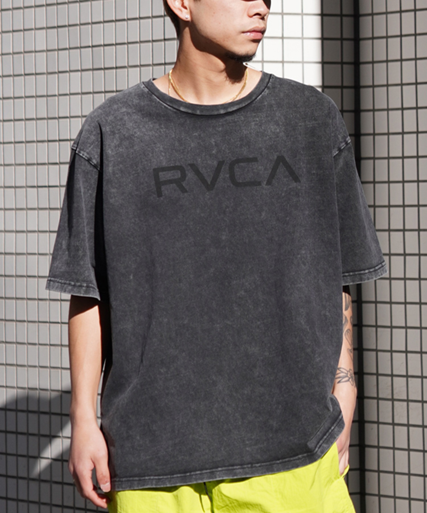 【クーポン対象】RVCA ルーカ BIG RVCA TEE メンズ 半袖 Tシャツ ロゴ シンプル オーバーサイズ BE041-226(KVCB-S)