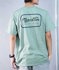 BRIXTON ブリクストン メンズ 半袖 Tシャツ バックプリント ブランドロゴ 17118(CGWNB-M)