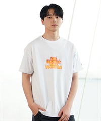 ELEMENT エレメント メンズ 半袖Tシャツ ロゴT プリントTシャツ バックプリント BE021-213(WHT-M)