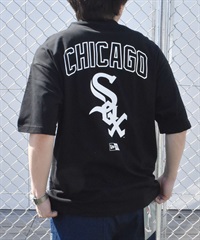 【ムラサキスポーツ限定】 NEW ERA ニューエラ SSOT メンズ 半袖 Tシャツ オーバーサイズ バックプリント MLB 14334730(BLK-M)