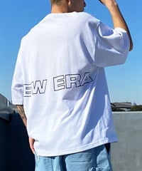 【ムラサキスポーツ限定】 NEW ERA ニューエラ メンズ 半袖 Tシャツ オーバーサイズ バックプリント 吸汗速乾 ホワイト 14334735(WHI-M)