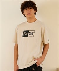 NEW ERA ニューエラ SS CT TEE BOX LOGO メンズ Tシャツ 半袖 ボックスロゴ 定番ロゴ 14121908(STO-M)