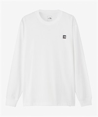 THE NORTH FACE ザ・ノース・フェイス メンズ ロングスリーブスモールボックスロゴティー 長袖 Tシャツ ロンT ホワイト NT32441 W(W-M)