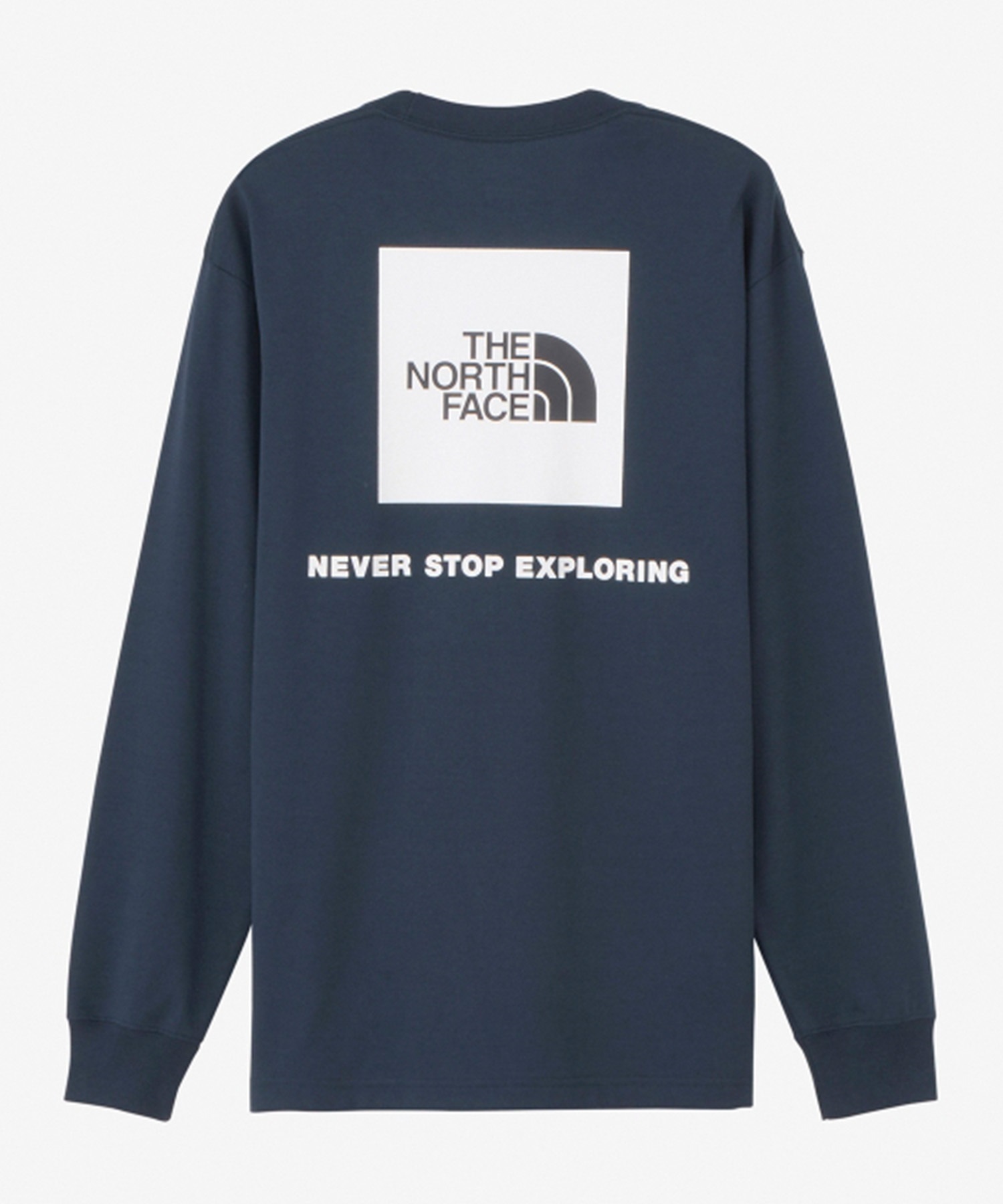 THE NORTH FACE ザ・ノース・フェイス メンズ ロングスリーブバックスクエアロゴティー 長袖 Tシャツ ロンT アーバンネイビー NT32442 UN(UN-M)