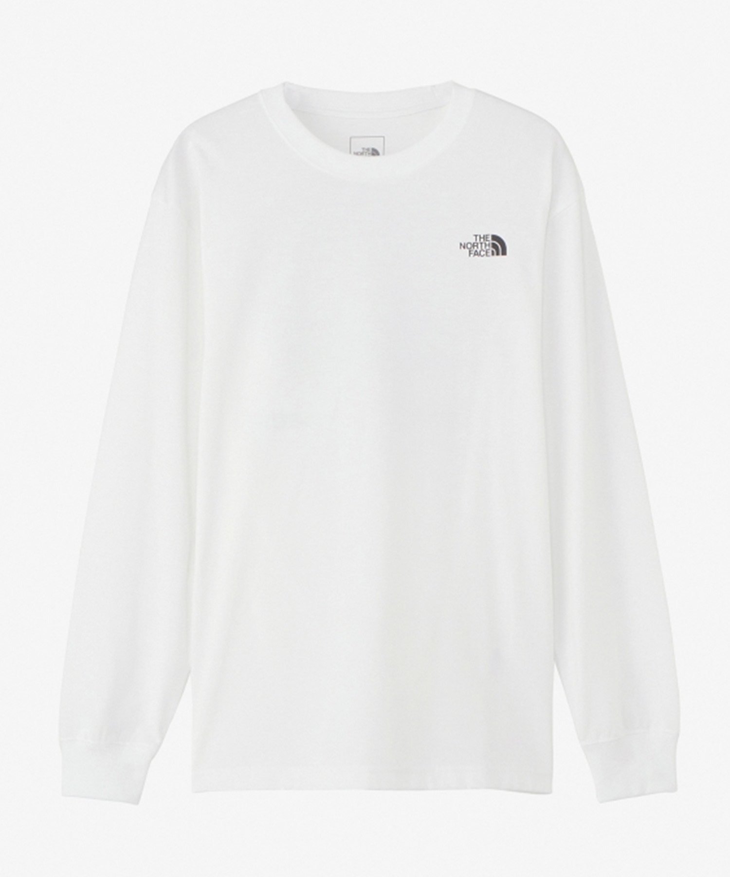 THE NORTH FACE ザ・ノース・フェイス メンズ ロングスリーブバックスクエアロゴティー 長袖 Tシャツ ロンT ホワイト NT32442 W(W-M)