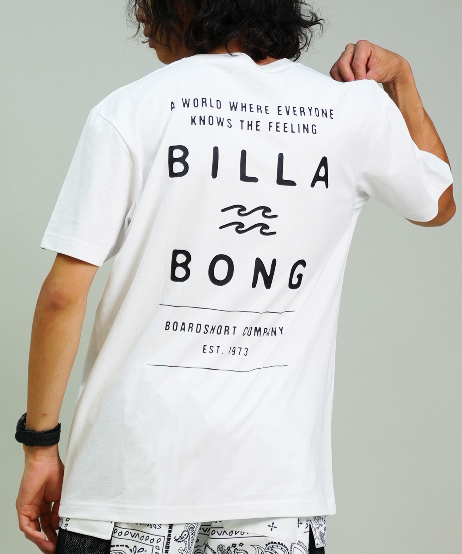 BILLABONG ビラボン 半袖 Tシャツ メンズ バックプリント レギュラーフィット DECAF BE01A-203  ショートスリーブ｜ムラサキスポーツオンラインストア 通販