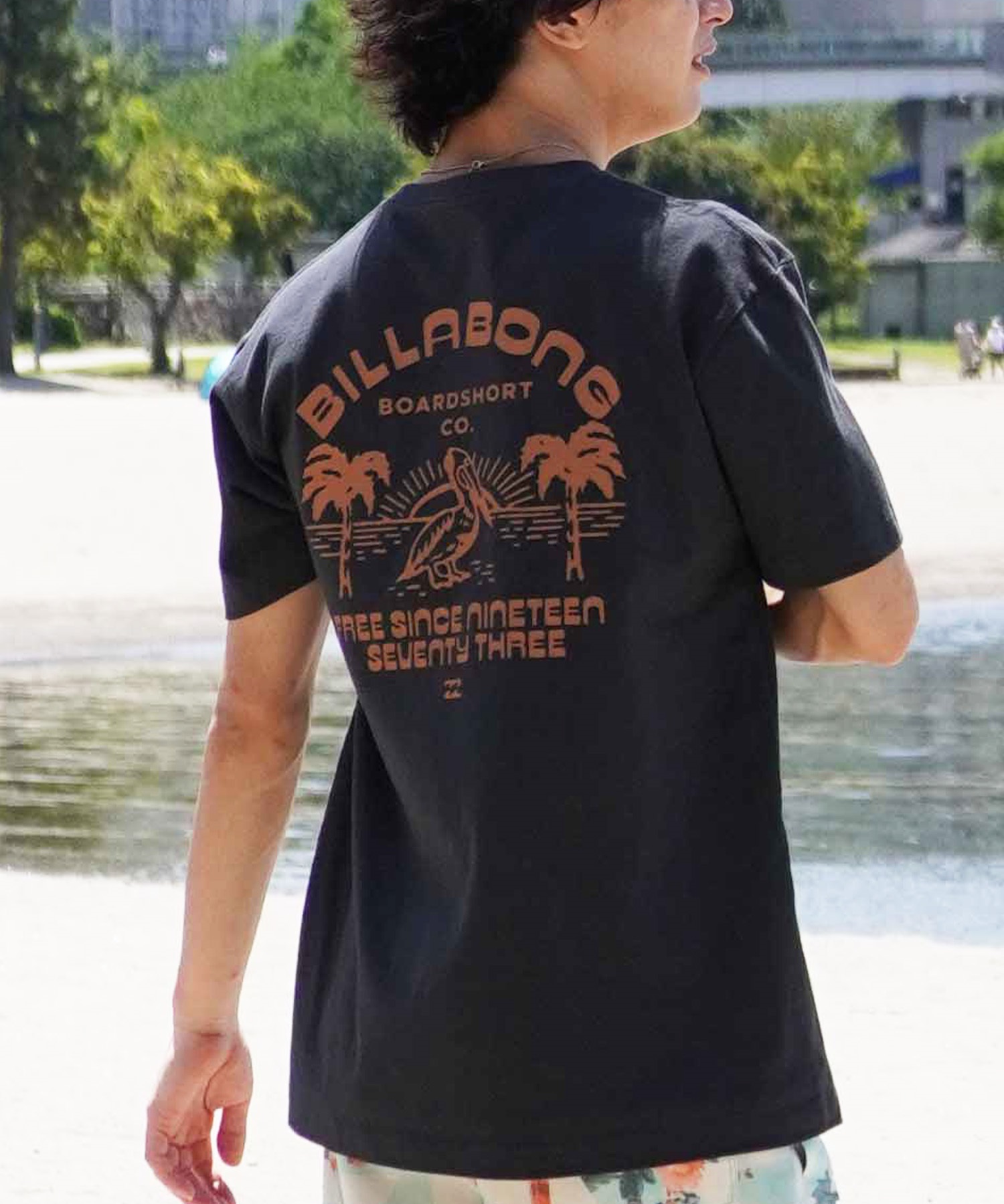 BILLABONG ビラボン 半袖 Tシャツ メンズ バックプリント レギュラーフィット LOUNGE BE01A-207(WAA-M)