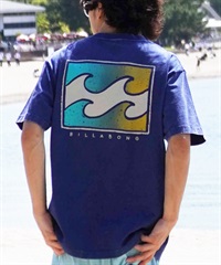 BILLABONG ビラボン 半袖 Tシャツ メンズ バックプリント オーバーフィット CRAYON WAVE BE01A-210(NVY-M)