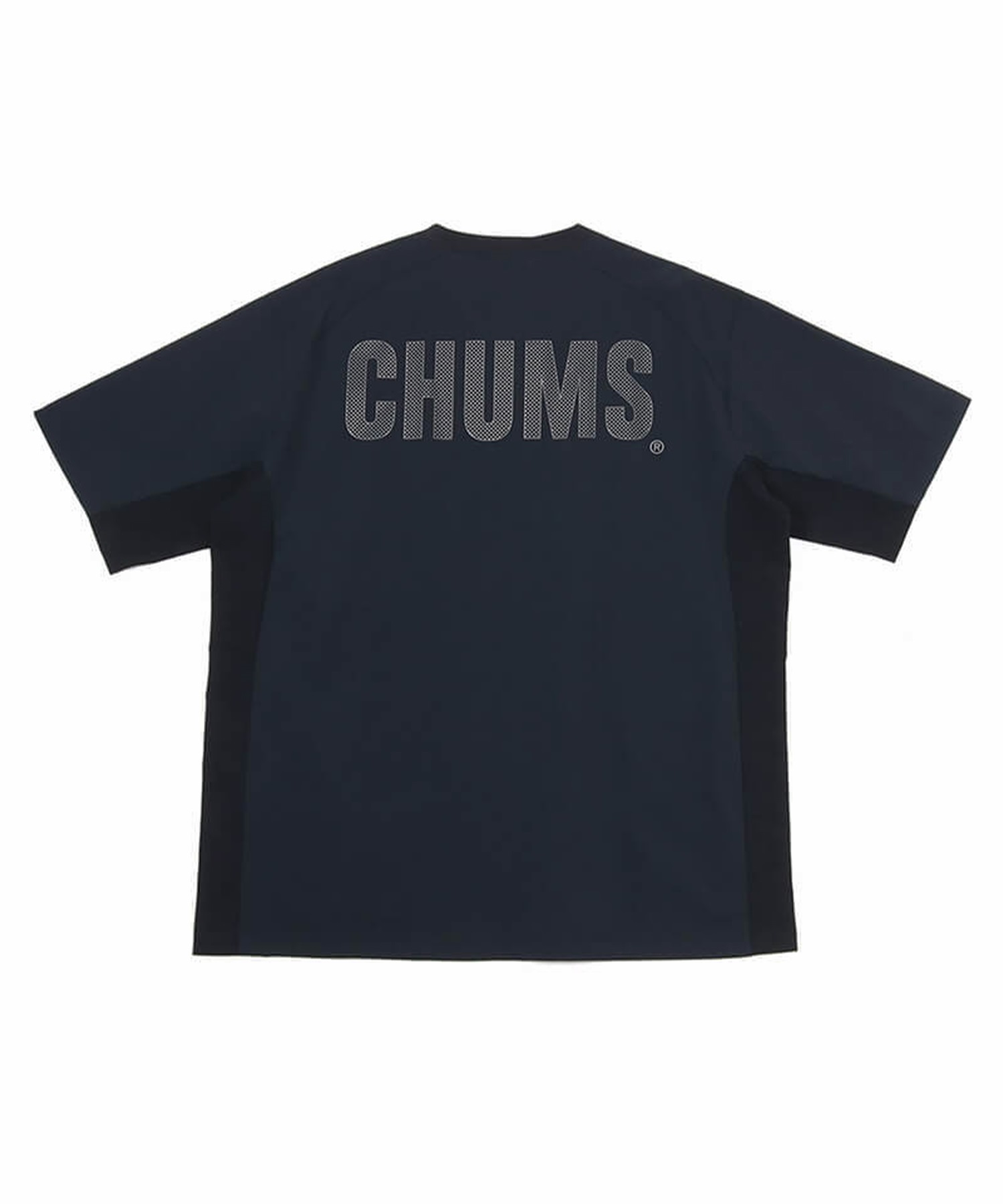 CHUMS チャムス メンズ 半袖 Tシャツ 半袖TEE ボックスシルエット ストレッチ セットアップ対応 CH01-2344(K001-M)