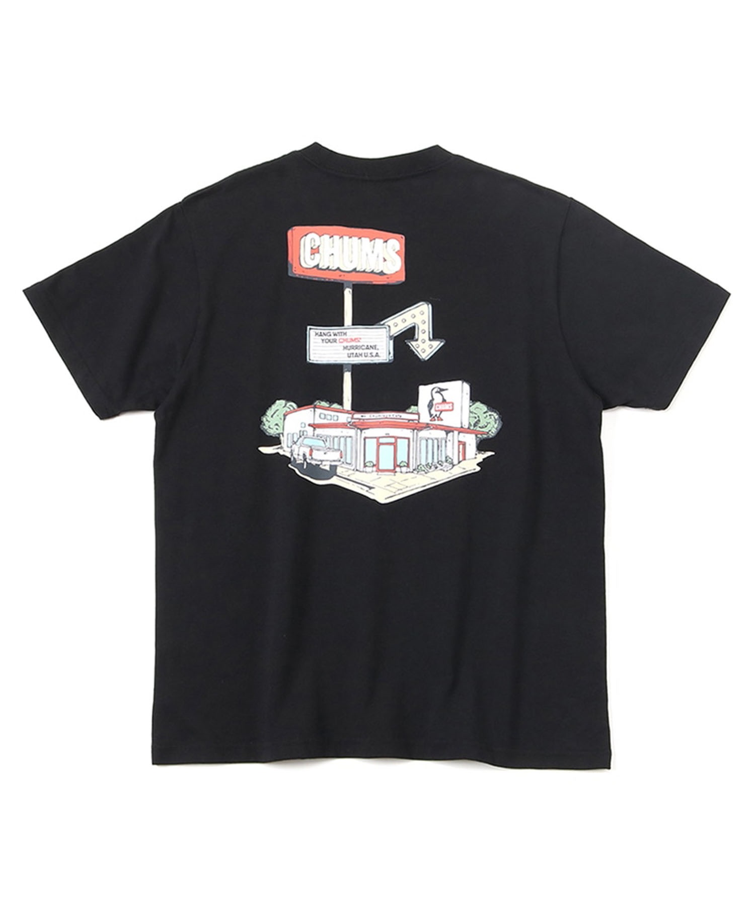 CHUMS チャムス CHUMS Factory T-Shirt チャムス ファクトリー Tシャツ メンズ 半袖 クルーネック CH01-2352(K001-M)