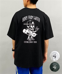 Hurley ハーレー スカルヘッド バックプリント ヘビーウェイト メンズ ショートスリーブ ティー 24MRSMSS05(BLK-S)