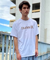 Hurley ハーレー メンズ 半袖 Tシャツ レオパード柄 ロゴ MSS2411033(WHT-M)