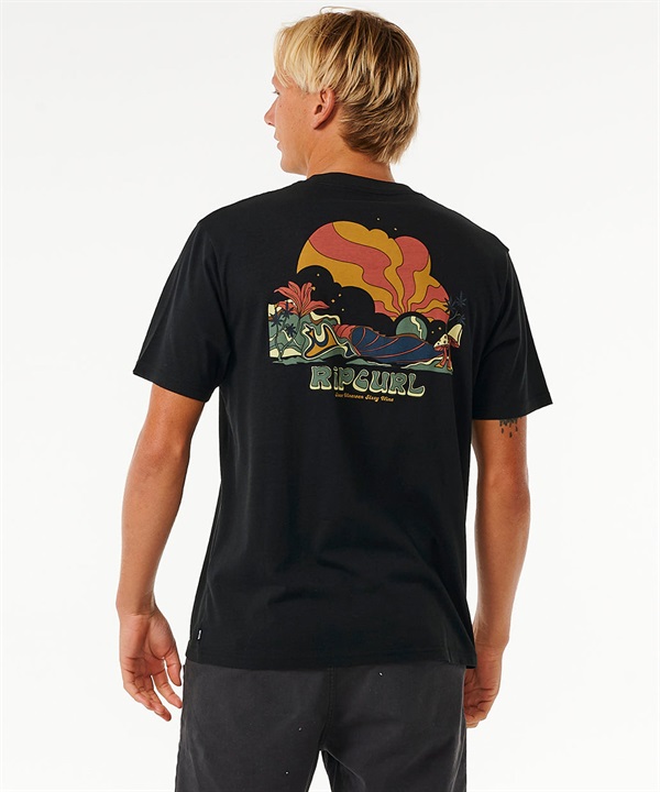 RIP CURL リップカール M MASON PIPELINER TEE メンズ 半袖Tシャツ バックプリント 0F3MTE