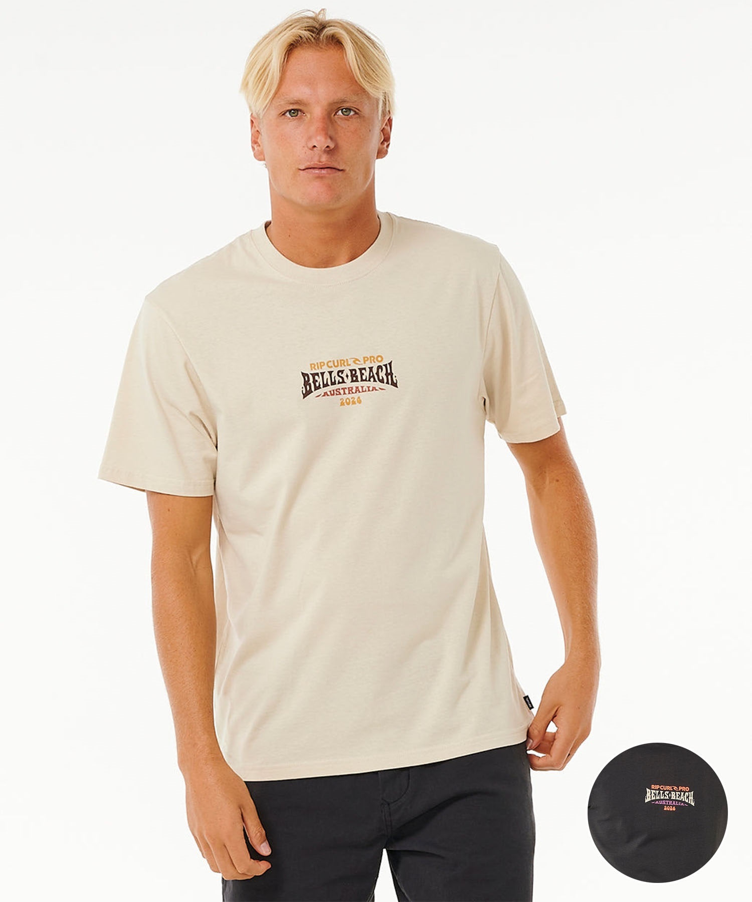 RIP CURL リップカール M RIP CURL PRO 24 LOGO TEE メンズ 半袖Tシャツ ワンポイント 0FDMTE(WT-M)