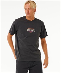 RIP CURL リップカール M RIP CURL PRO 24 LOGO TEE メンズ 半袖Tシャツ ワンポイント 0FDMTE(BK-M)