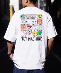 【ムラサキスポーツ限定】 TOY MACHINE トイマシーン メンズ 半袖 Tシャツ バックプリント MTMSEST2(WHITE-M)