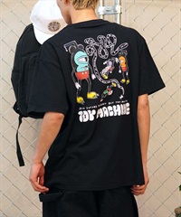 TOY MACHINE トイマシーン 半袖Tシャツ バックプリント MTMSEST7 ムラサキスポーツ限定(BLACK-M)