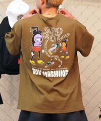 TOY MACHINE トイマシーン 半袖Tシャツ バックプリント MTMSEST7 ムラサキスポーツ限定(OLIVE-M)