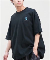 SANTACRUZ サンタクルーズ 半袖 Tシャツ メンズ ワンポイント ボックスシルエット 502242403 ムラサキスポーツ限定(BK/BL-M)