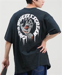 SANTACRUZ サンタクルーズ 半袖 Tシャツ メンズ バックプリント Tagged Speed Wheels S S Tee 502242404 ムラサキスポーツ限定(OFFBK-M)