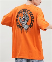 SANTACRUZ サンタクルーズ 半袖 Tシャツ メンズ バックプリント Tagged Speed Wheels S S Tee 502242404 ムラサキスポーツ限定(ORANG-M)