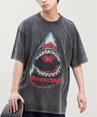 SANTACRUZ サンタクルーズ 半袖 Tシャツ メンズ フロントプリント ピグメント Pigment Bleach S S Tee 502242405 ムラサキスポーツ限定(SHARK-M)