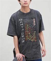 SANTACRUZ サンタクルーズ 半袖 Tシャツ メンズ フロントプリント ピグメント Pigment Bleach S S Tee 502242405 ムラサキスポーツ限定(OBRN-M)