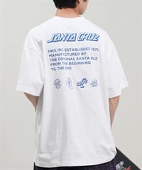 SANTACRUZ サンタクルーズ 半袖 Tシャツ メンズ バックプリント Historical S S Tee 502242406 ムラサキスポーツ限定(WHITE-M)