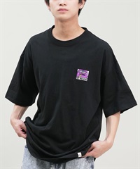 TOY MACHINE トイマシーン メンズ Tシャツ 半袖 ビッグシルエット バックプリント MTMSEST28 ムラサキスポーツ限定(BLACK-M)