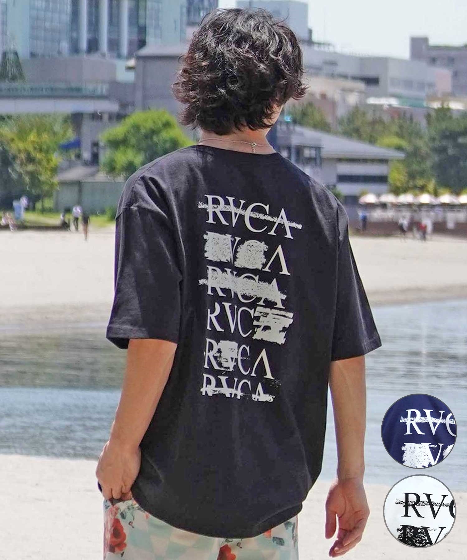 RVCA ルーカ メンズ 半袖 Tシャツ コットンTee バックプリント オーバーサイズ BE04A-231(WHT-S)