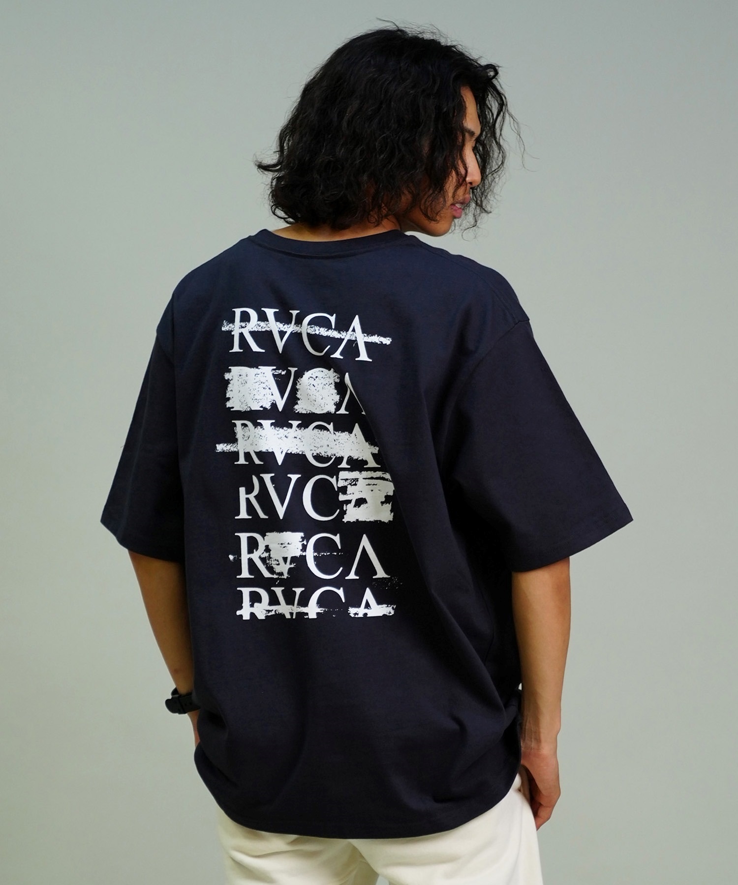 RVCA ルーカ メンズ 半袖 Tシャツ コットンTee バックプリント オーバーサイズ BE04A-231(KSD0-S)