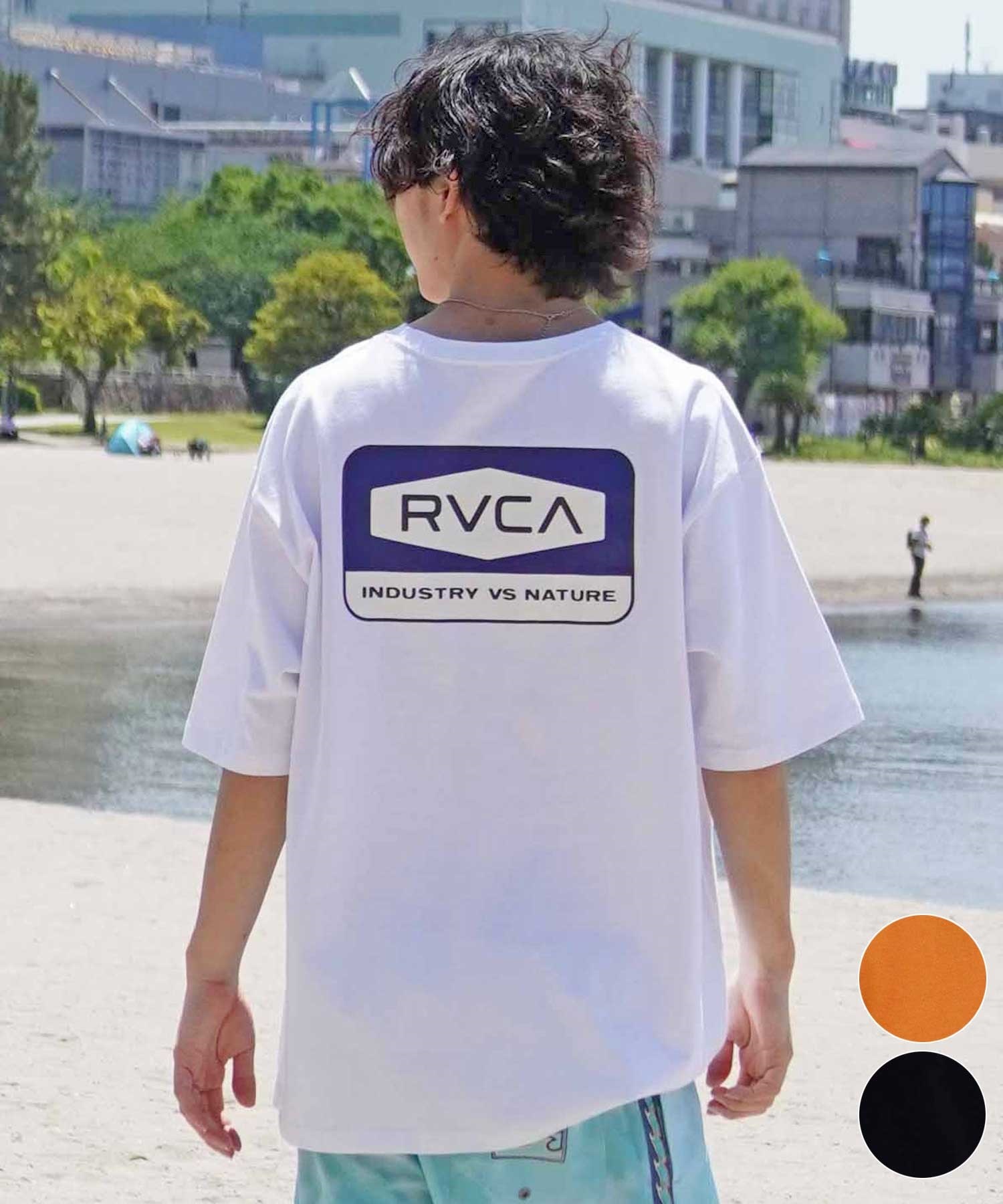 RVCA ルーカ メンズ 半袖 Tシャツ バックプリント オーバーサイズ コットン BE04A-238(CNJ0-S)