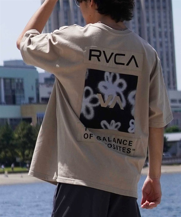 RVCA ルーカ メンズ Tシャツ 半袖 バックプリント オーバーサイズ BE04A-P21 ムラサキスポーツ限定