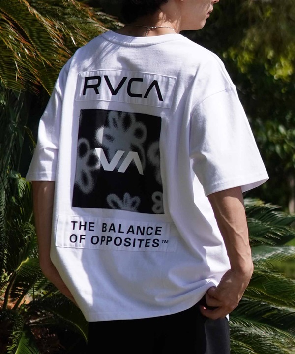 RVCA ルーカ メンズ Tシャツ 半袖 バックプリント オーバーサイズ BE04A-P21 ムラサキスポーツ限定