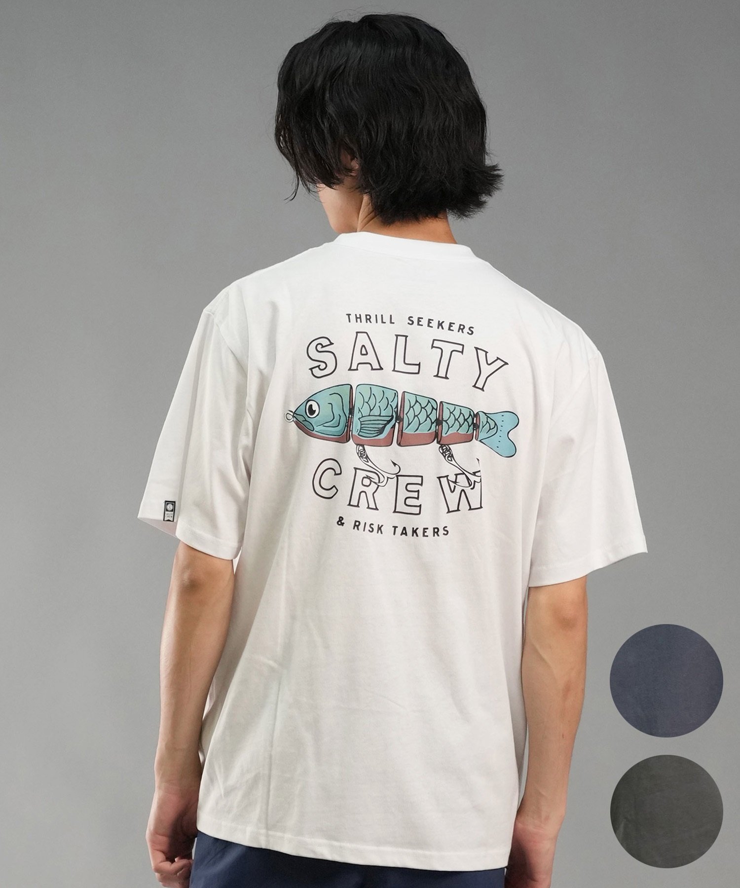 SALTY CREW ソルティークルー メンズ Tシャツ 半袖 バックプリント オーバーサイズ JAPAN LTD 54-234(CHA-M)