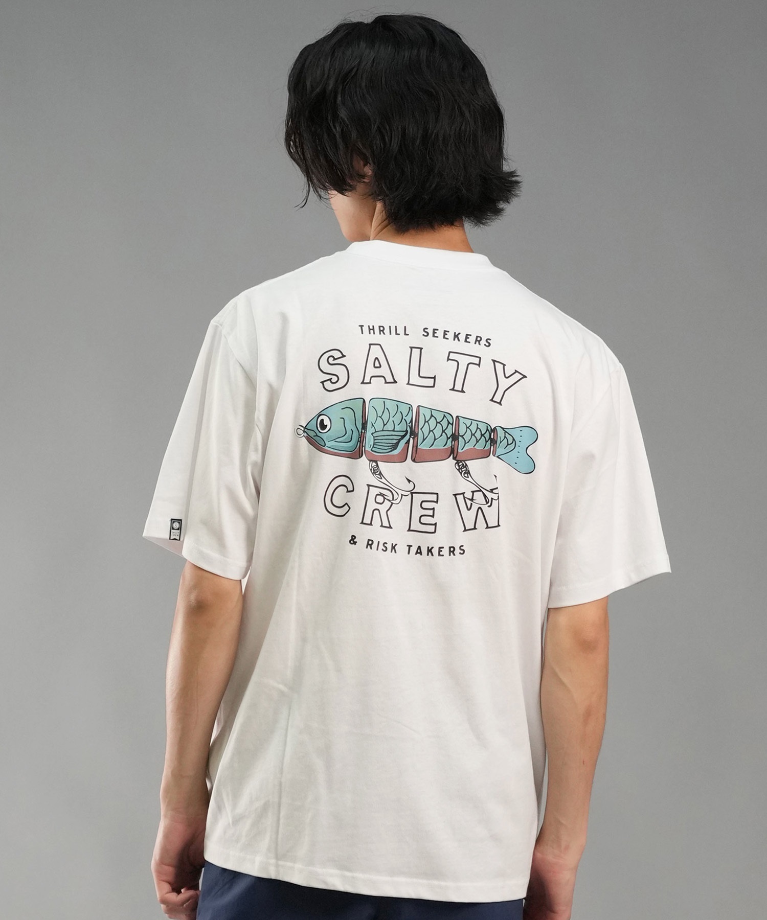 SALTY CREW ソルティークルー メンズ Tシャツ 半袖 バックプリント オーバーサイズ JAPAN LTD 54-234(WHT-M)