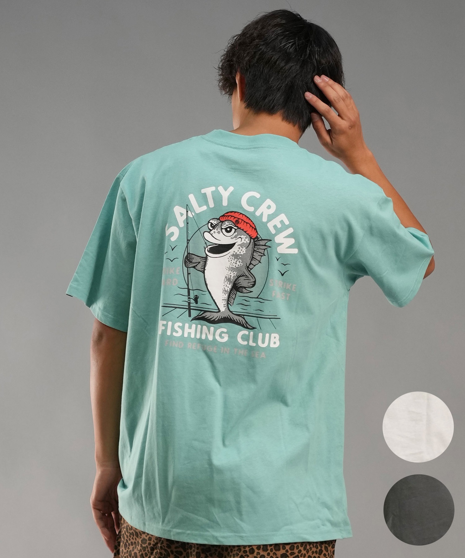 SALTY CREW ソルティークルー メンズ Tシャツ 半袖 バックプリント オーバーサイズ JAPAN LTD 54-235(WHT-M)