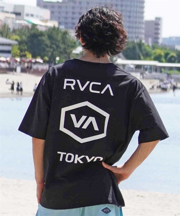 RVCA/ルーカ 半袖Tシャツ バックプリント JAPAN EXCLUSIVE BE04A-P28 ムラサキスポーツ限定&日本限定