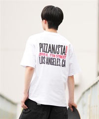 PIZZANISTA ピッザニスタ 半袖 Tシャツ メンズ ユニセックス オーバーサイズ PNTM242-01 ムラサキスポーツ限定(WT-M)