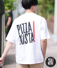 PIZZANISTA ピッザニスタ 半袖 Tシャツ メンズ ユニセックス オーバーサイズ PNTM242-02 ムラサキスポーツ限定(WT-M)