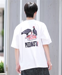 PIZZANISTA ピッザニスタ 半袖 Tシャツ メンズ ユニセックス オーバーサイズ PNTM242-05 ムラサキスポーツ限定(WT-M)