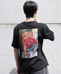 PIZZANISTA ピッザニスタ 半袖 Tシャツ グラフィックTee メンズ ユニセックス PNTM242-06 ムラサキスポーツ限定(BK-M)