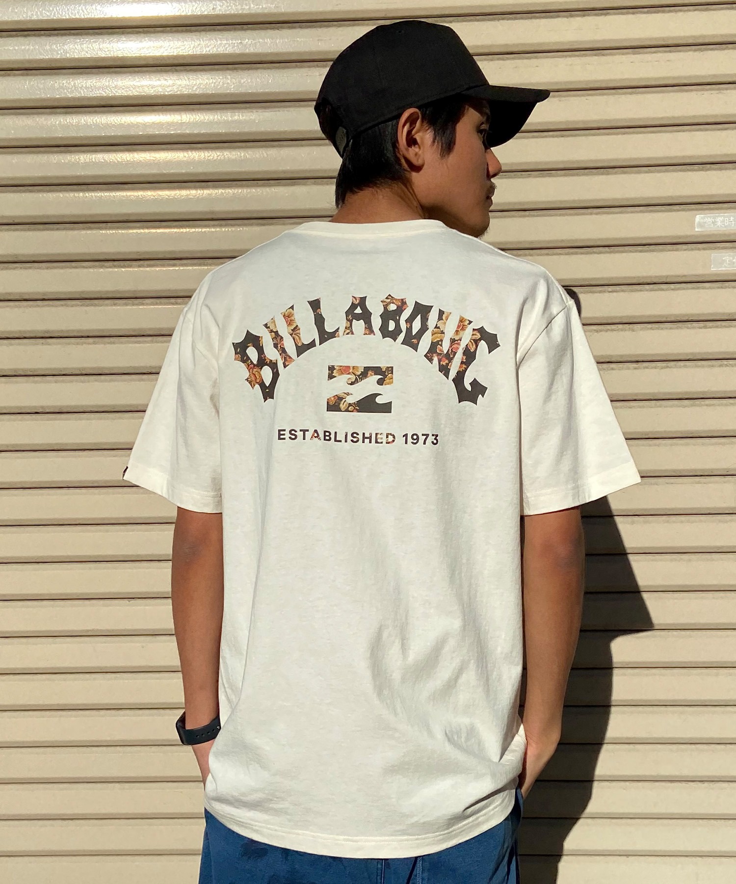 【クーポン対象】BILLABONG ビラボン LOGO BE011-202 メンズ 半袖 Tシャツ(CRM-S)