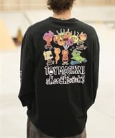 【ムラサキスポーツ限定】TOY MACHINE/トイマシーン 長袖 Tシャツ ロンT ビッグシルエット バックプリント MTMFDLT4(BLACK-M)