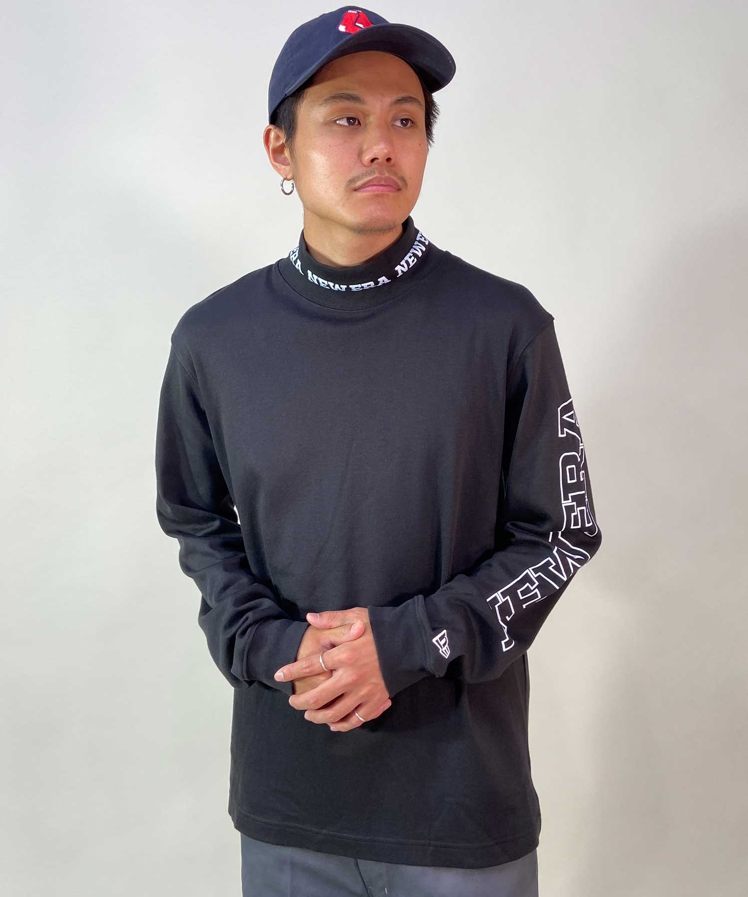 上等な NEWERA GOLF XLサイズ パフォーマンスモックネック 長袖 ゴルフ